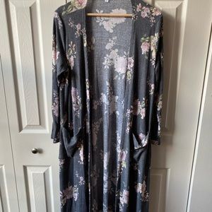 LuLaRoe Sarah long cardigan, size M